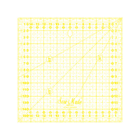 Rastrové pravítko 16x16cm M1616-YW žluté Rastrové pravítko 16x16cm M1616-YW žluté