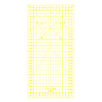 Rastrové pravítko na patchwork 16x32cm M1632-YW žluté