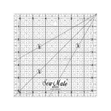 Rastrové pravítko na patchwork 6.5"x6.5" E6565-BK černé