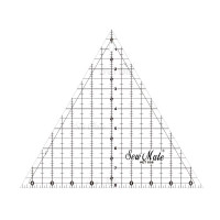 Rastrové pravítko na patchwork 9.25"x8" ET608-BK černé Rastrové pravítko na patchwork 9.25"x8" ET608-BK černé