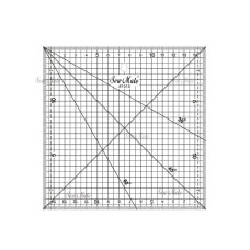 Rastrové pravítkona patchwork 15x15cm 1515 černé