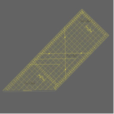 Rastrové pravítko na patchwork 20x60cm M2060-YW žluté Rastrové pravítko na patchwork 20x60cm M2060-YW žluté