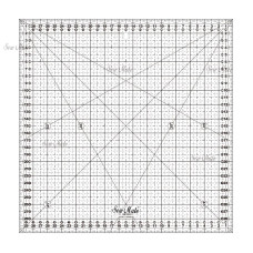 Rastrové pravítko na patchwork 30x30cm M3030-BK černé
