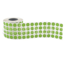 Značkovací kolečka, etikety 10mm, zelené, 5000ks