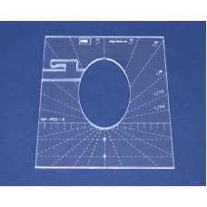 Quiltovací pravítko elipsa 3" NP-P01-3 Quiltovací pravítko elipsa 3" NP-P01-3