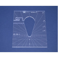 Quiltovací pravítko kapka 3" NP-P05-3 Quiltovací pravítko kapka 3" NP-P05-3