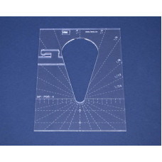 Quiltovací pravítko kapka 4" NP-P05-4 Quiltovací pravítko kapka 4" NP-P05-4