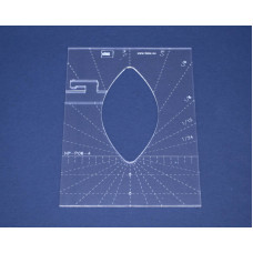 Quiltovací pravítko list 4" NP-P06-4 Quiltovací pravítko list 4" NP-P06-4