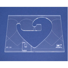 Quiltovací pravítko bordura srdce NP-S4 Quiltovací pravítko bordura srdce NP-S4