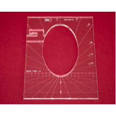 Quiltovací pravítko elipsa 4" NP5-P01-4 (5 mm) Quiltovací pravítko elipsa 4" NP5-P01-4 (5 mm)