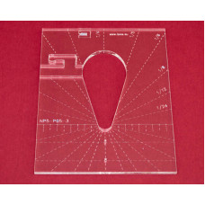 Quiltovací pravítko kapka 3" NP5-P05-3 (5 mm) Quiltovací pravítko kapka 3" NP5-P05-3 (5 mm)