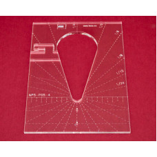 Quiltovací pravítko kapka 4" NP5-P05-4 (5 mm) Quiltovací pravítko kapka 4" NP5-P05-4 (5 mm)