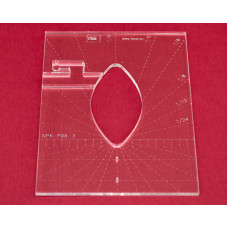 Quiltovací pravítko list 3" NP5-P06-3 (5 mm) Quiltovací pravítko list 3" NP5-P06-3 (5 mm)