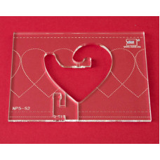 Quiltovací pravítko bordura srdce NP5-S2 (5 mm) Quiltovací pravítko bordura srdce NP5-S2 (5 mm)