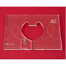 Quiltovací pravítko bordura smyčky NP5-U72 (5 mm) Quiltovací pravítko bordura smyčky NP5-U72 (5 mm)
