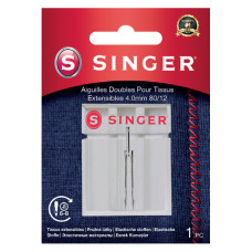 Dvojjehla na streč Singer 4 mm 1x80 Dvojjehla na streč Singer 4 mm 1x80