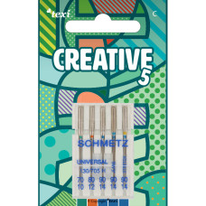 TEXI CREATIVE 5 set jehel Schmetz 130/705 H pro domácí šicí stroje TEXI CREATIVE 5 set jehel Schmetz 130/705 H pro domácí šicí stroje