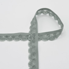 Pruženka krajková, 20 mm - mátová