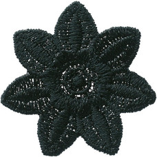 Nažehlovačka Krajkový květ černý 3,6 x 3,6 cm Monoquick Nažehlovačka Krajkový květ černý 3,6 x 3,6 cm Monoquick