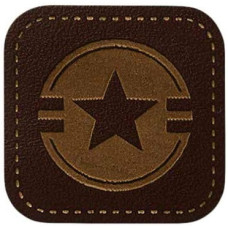 Nažehlovačka Hvězda v koženém vzhledu 3 x 3 cm Monoquick Nažehlovačka Hvězda v koženém vzhledu 3 x 3 cm Monoquick