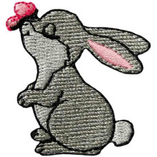 Nažehlovačka Zajíček a motýlek 4,0 x 4,3 cm Monoquick