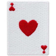 Nažehlovačka Srdcová karta 5,1 x 3,9 cm Monoquick