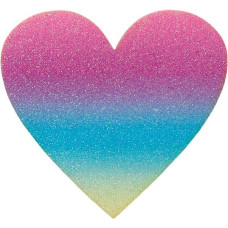 Nažehlovačka duhové srdce s glitry Monoquick Nažehlovačka duhové srdce s glitry Monoquick