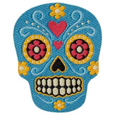 Nažehlovačka Lebka Los Muertos 3,6 x 3 cm Monoquick Nažehlovačka Lebka Los Muertos 3,6 x 3 cm Monoquick