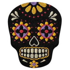 Nažehlovačka Lebka Los Muertos 3,6 x 3 cm Monoquick black Nažehlovačka Lebka Los Muertos 3,6 x 3 cm Monoquick black