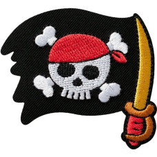 Nažehlovačka Pirátská vlajka 5,5 x 5,1 cm Monoquick Nažehlovačka Pirátská vlajka 5,5 x 5,1 cm Monoquick