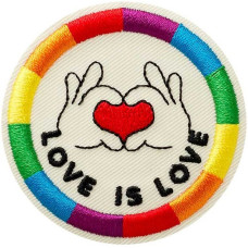 Nažehlovačka Love is Love 5,2 x 5,2 cm Monoquick Nažehlovačka Love is Love 5,2 x 5,2 cm Monoquick