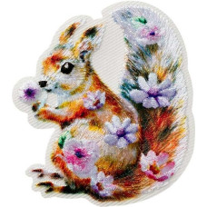 Nažehlovačka veverka s květy Monoquick