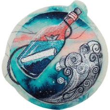 Nažehlovačka vzkaz v láhvi, recyklovaný Monoquick