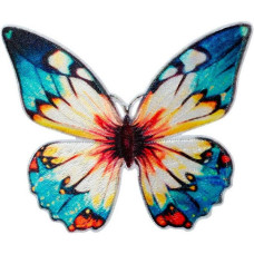 Nažehlovačka Motýl modrožlutý 6 x 7,2 cm Monoquick Nažehlovačka Motýl modrožlutý 6 x 7,2 cm Monoquick