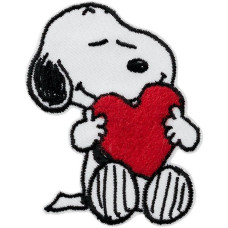 Nažehlovačka Snoopy se srdíčkem 7,5 x 5,5 cm Monoquick Nažehlovačka Snoopy se srdíčkem 7,5 x 5,5 cm Monoquick