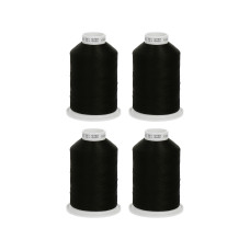 Ariadna Overlocková nit, 4 kusy - černá