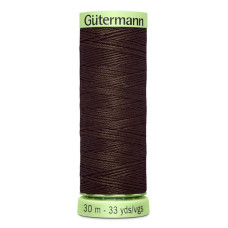 Knoflíková (režná) nit Gütermann 30 m - 696 - tmavě hnědá