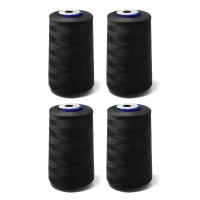 Sada 4 nití pro overlocky - černá