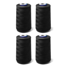 Sada 4 nití pro overlocky - černá