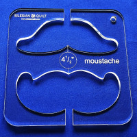 Šablona Knír 4 1/2 "