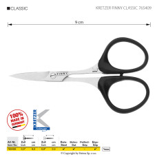 Nůžky vyšívací se zahnutým ostřím KRETZER FINNY CLASSIC 765409