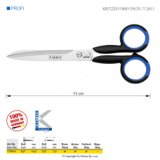 Krejčovské nůžky KRETZER FINNY PROFI 772815