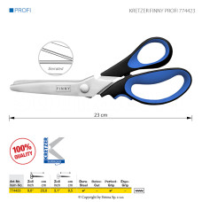 Nůžky s mikrozoubky KRETZER FINNY PROFI 774423