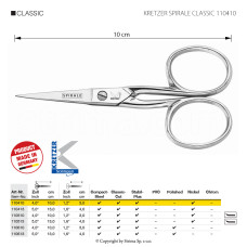 Nůžky vyšívací KRETZER SPIRALE CLASSIC 110410