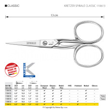 Nůžky vyšívací KRETZER SPIRALE CLASSIC 110613