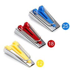 Zakladače šikmých proužků - sada 12/18/25 mm Zakladače šikmých proužků - sada 12/18/25 mm