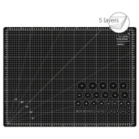 Řezací podložka TEXI BLACK 60 x 45 cm, 5vrstvá, zesílená Řezací podložka TEXI BLACK 60 x 45 cm, 5vrstvá, zesílená