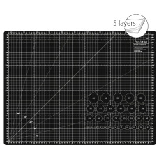 Řezací podložka TEXI BLACK 60 x 45 cm, 5vrstvá, zesílená Řezací podložka TEXI BLACK 60 x 45 cm, 5vrstvá, zesílená