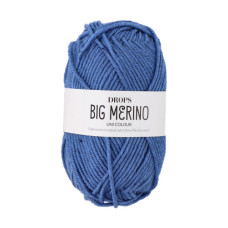 Příze Drops Big Merino Uni Colour, 50 g - džínová Příze Drops Big Merino Uni Colour, 50 g - džínová