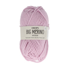 Příze Drops Big Merino Uni Colour, 50 g - pudrová růžová Příze Drops Big Merino Uni Colour, 50 g - pudrová růžová